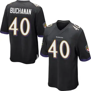Baltimore Ravens Youth Teddye Buchanan Game Jersey - Black