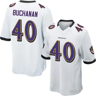 Baltimore Ravens Youth Teddye Buchanan Game Jersey - White