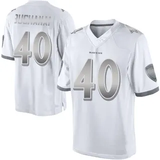Baltimore Ravens Youth Teddye Buchanan Limited Platinum Jersey - White