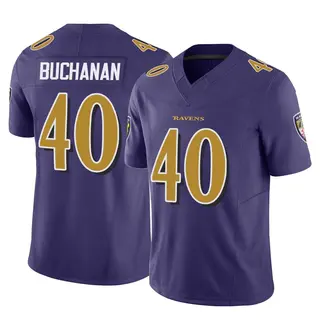Baltimore Ravens Youth Teddye Buchanan Limited Vapor F.U.S.E. Jersey - Purple