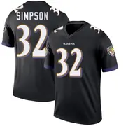 Baltimore Ravens Youth Trenton Simpson Legend Jersey - Black
