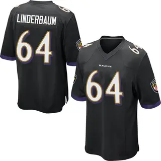 Baltimore Ravens Youth Tyler Linderbaum Game Jersey - Black