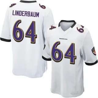 Baltimore Ravens Youth Tyler Linderbaum Game Jersey - White