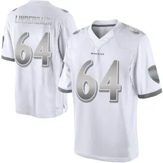 Baltimore Ravens Youth Tyler Linderbaum Limited Platinum Jersey - White