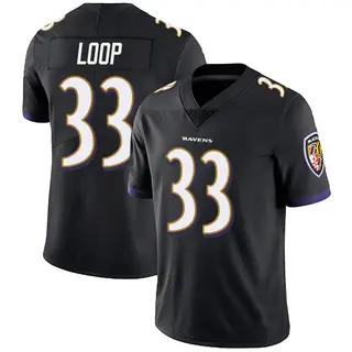 Baltimore Ravens Youth Tyler Loop Limited Alternate Vapor Untouchable Jersey - Black