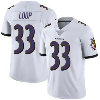 Baltimore Ravens Youth Tyler Loop Limited Vapor Untouchable Jersey - White