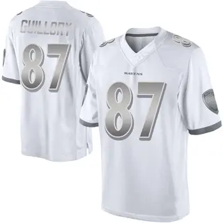 Baltimore Ravens Youth Xavier Guillory Limited Platinum Jersey - White