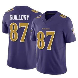 Baltimore Ravens Youth Xavier Guillory Limited Vapor F.U.S.E. Jersey - Purple