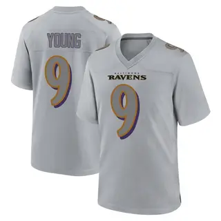Baltimore Ravens Youth Zion Young Game Atmosphere Fashion Jersey - Gray